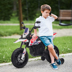 12V Kinder-Motorrad mit St¨¹tzr?dern, LED-Lichtern, Musik, USB, Elektro-Motorrad f¨¹r Jungen und M?dchen, Wei?