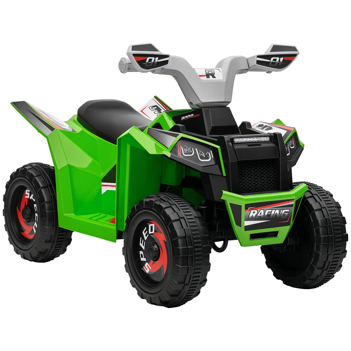 Elektro-Kinderquad, 2,5 km/h, Vorw?rts- & R¨¹ckw?rtsgang, f¨¹r 18-36 Monate, Gr¨¹n