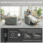 Relaxsessel Fernsehsessel Elektrisch mit Liegefunktion Heizung Vibrationsmassage