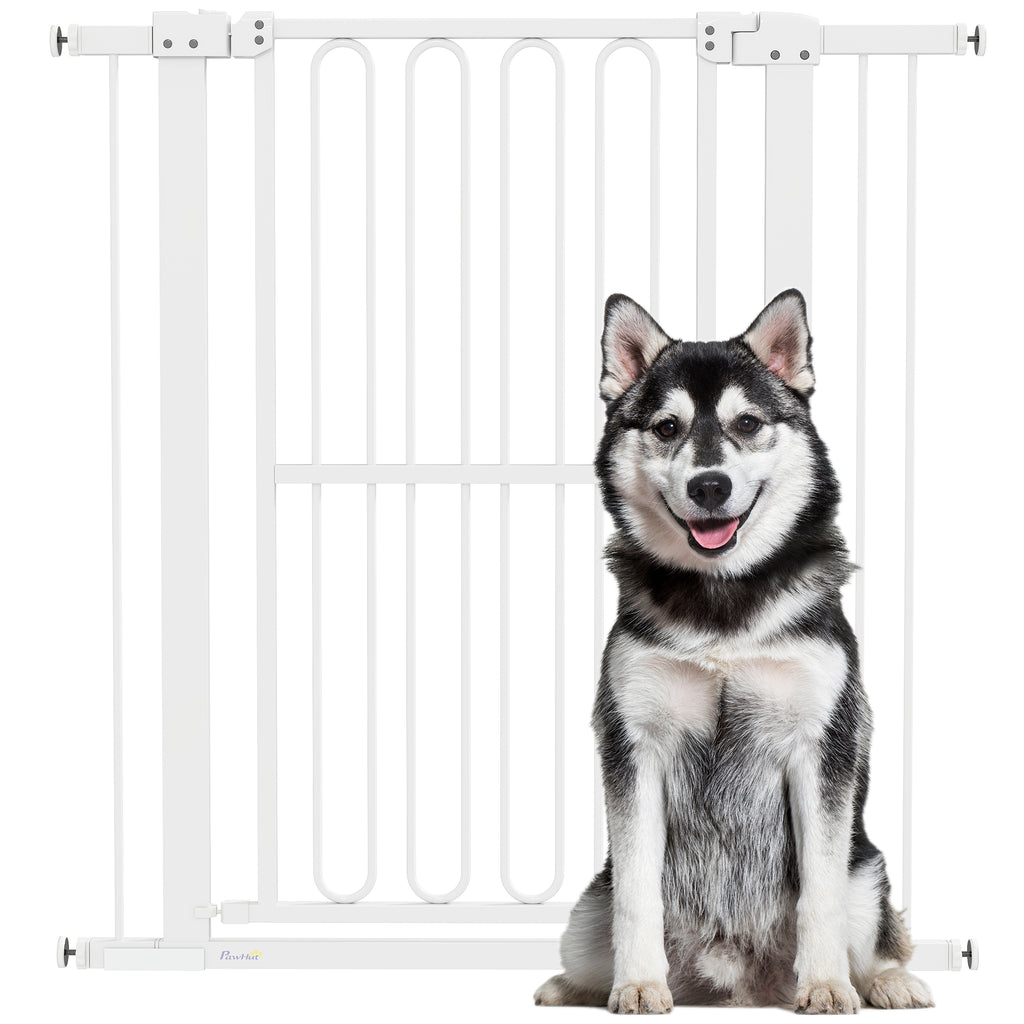 Türschutzgitter Hund, 76-104 cm Absperrgitter ohne Bohren, Treppengitter