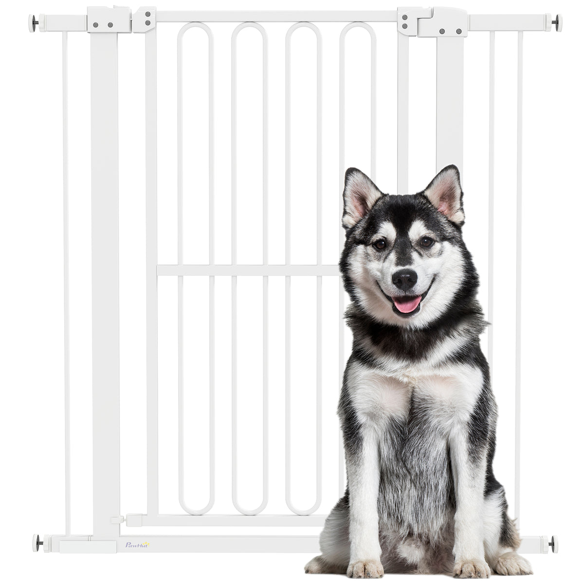 Türschutzgitter Hund, 76-104 cm Absperrgitter ohne Bohren, Treppengitter