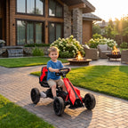 Kinder Elektro Gokart 12 V 3-5km/h Go Kart für 3-8 Jahre, Rot