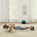 Push Up Bars Set, Liegest¨¹tzgriffe mit Trainingsboard & Widerstandsb?ndern, Holz