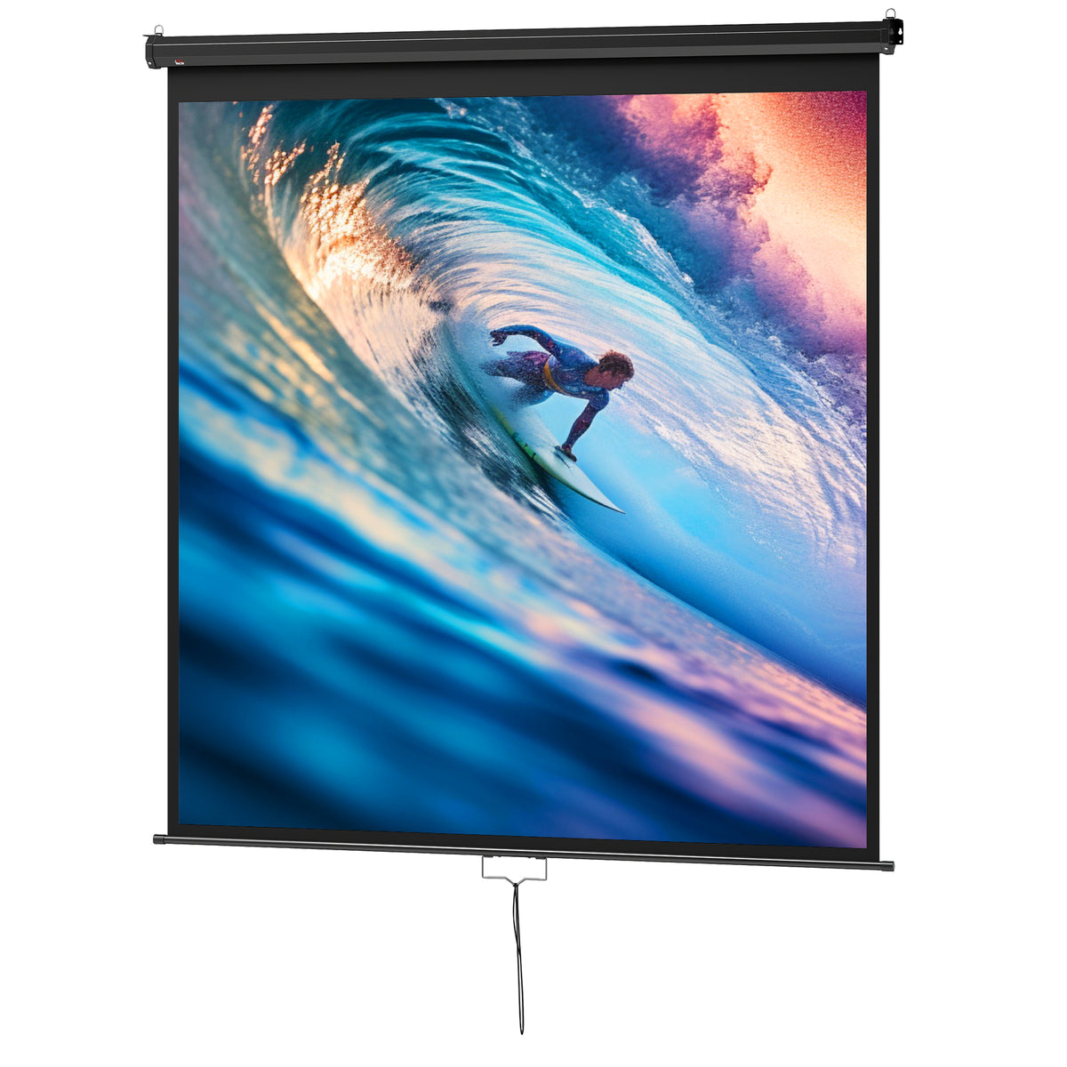Beamer Leinwand 178 x 178 cm 99 Zoll 1:1 HD 4K Projektionsleinwand für Heimkino Büro-Präsentationen