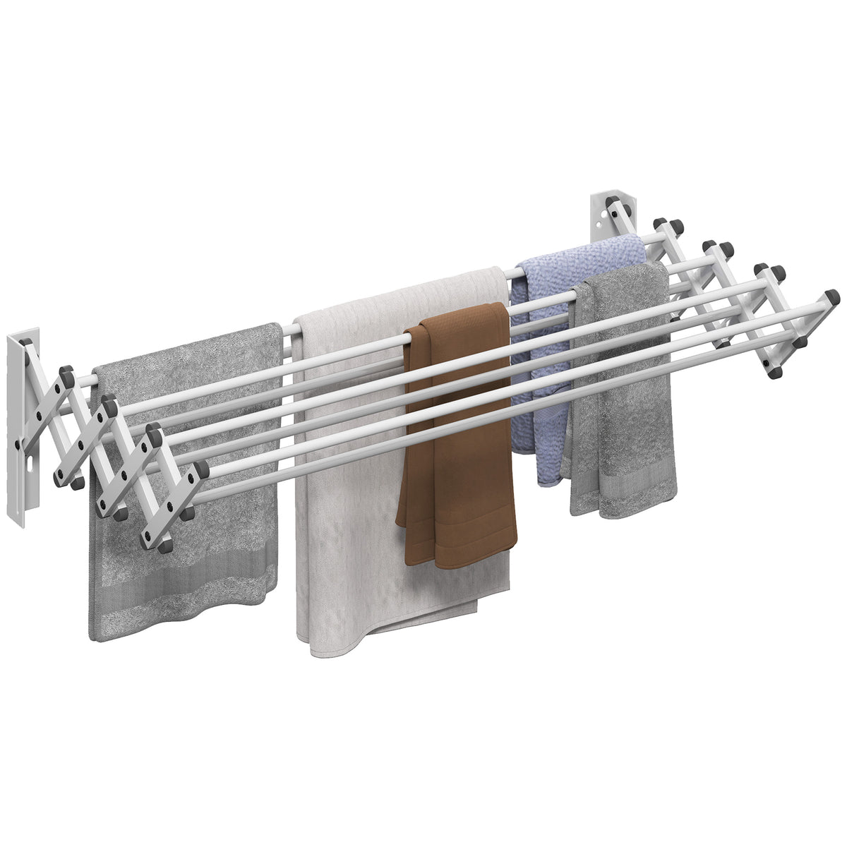 Handtuchhalter, Aluminium, verstellbar, f¨¹r Innen- und Au?enbereich, Silber
