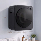 Mini Wäschetrockner 4 kg 5 Programme 800W/400W Freistehend Schwarz