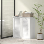W?scheschrank, 2 Kippbeh?lter f¨¹r W?sche, 2 Lamellent¨¹ren, 70 x 38 x 73 cm, Wei?