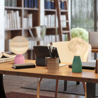 Tischlampen-Set in Planeten-Optik, 3-farbig, USB, Kunststoff, Weiß