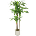 120cm Artificial Dracaena Tree with Bendable Trunks - Green