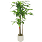 120cm Artificial Dracaena Tree with Bendable Trunks - Green
