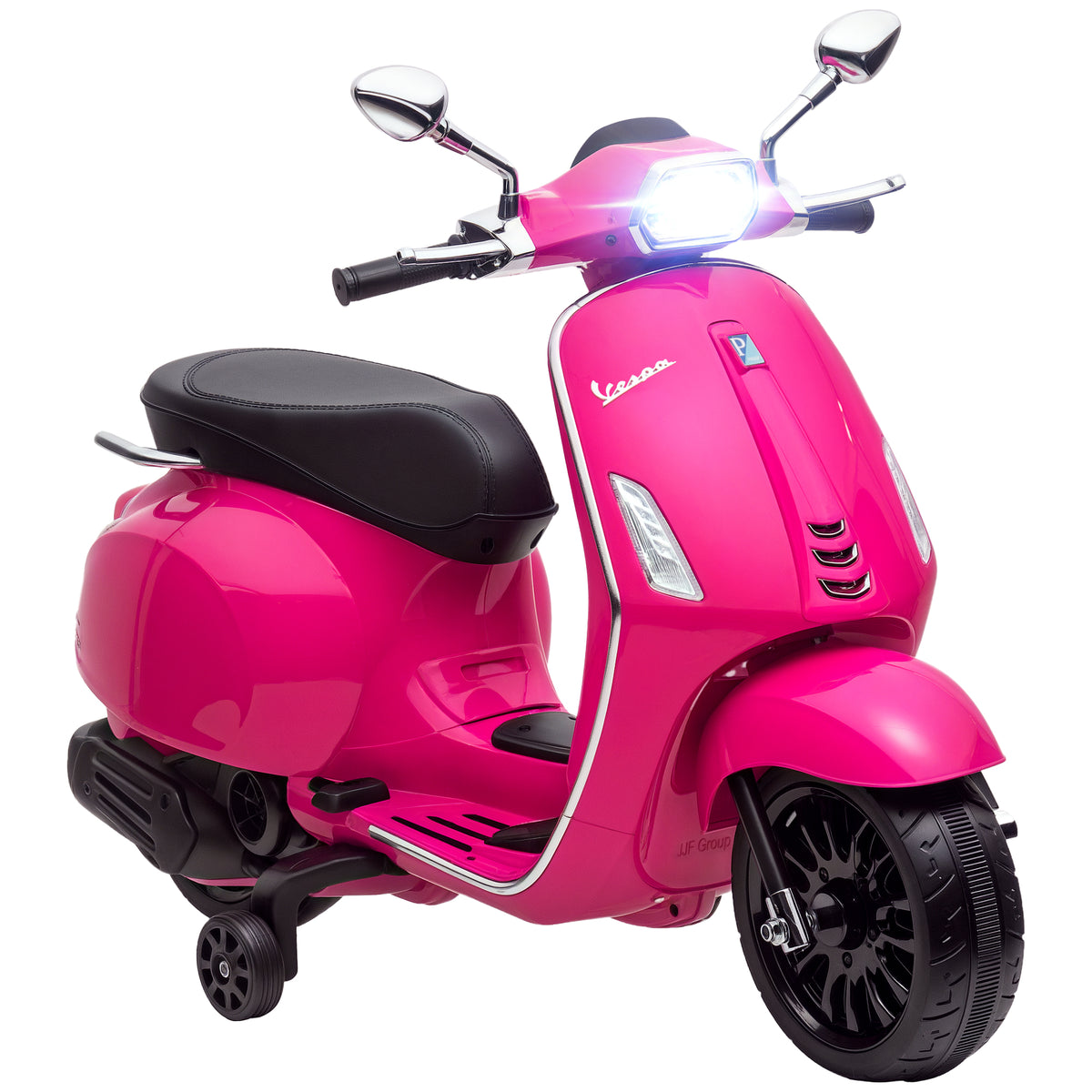 Elektro-Kindermotorrad, Vespa, 3 km/h, 3-6 Jahre, Musik, Licht & Radio, Rosa