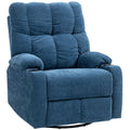 Relaxsessel mit Fu?st¨¹tze, Liegesessel, drehbar, bis 150 kg, Stahlrahmen, 88x96x108cm, Dunkelblau