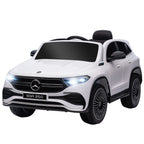 Elektro Kinderauto, lizenzierter Mercedes-Benz EQA, 3-8 km/h, Musik, Scheinwerfer, Hupe, Fernsteuerung, wei?