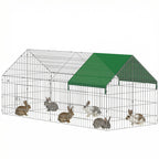 Kleintierstall Entenstall mit Spitzdach 180 x 75 x 75 cm Grün