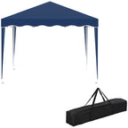  Faltpavillon Pavillon 3 x 3 m Gartenpavillon faltbar Partyzelt h?henverstellbar Gartenzelt mit Transporttasche UV-Schutz Stahl Oxford Blau