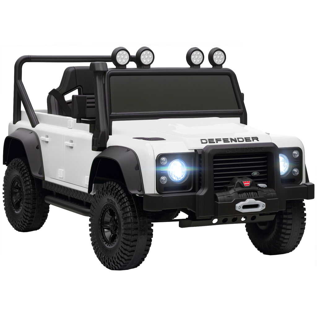 Kinder-Elektroauto, 12V Batterie-Betrieb, Fernbedienung, Musik-Funktion, Hupe, LED-Lichter, Wei?