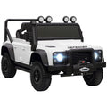 Kinder-Elektroauto, 12V Batterie-Betrieb, Fernbedienung, Musik-Funktion, Hupe, LED-Lichter, Wei?