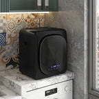 Ablufttrockner 2,5 kg mit Smart-Modus, 800 W Kompakttrockner mit Edelstahltrommel, Silber