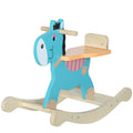 Schaukeltier Esel Baby Schaukelspielzeug mit Haltegriffen Schaukel Schaukelsitz 59 x 27 x 43 cm Blaugr¨¹n
