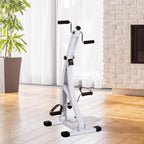 Exercise Bike Cycle Trainer Arm and Leg Pedal Exerciser with LCD Display Indoor Home Cardio Workout Resistance Adjustable