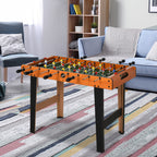 Tischkicker Kickertisch mit Edelstahlstangen, Für Kinder und Erwachsene, 84,5x40x61,2 cm, Schwarz