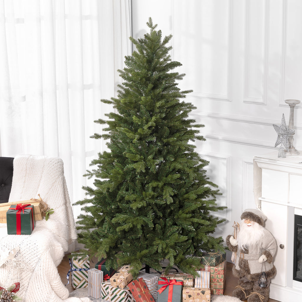 6ft Bare Artificial Christmas Tree, with 1821 Tips - Green