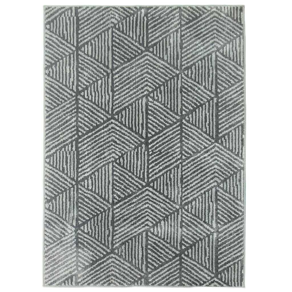 Teppich Wohnzimmerteppich im Modern Stil, waschbar Fl?chenteppich 150 x 80 cm Dunkelgrau