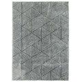 Teppich Wohnzimmerteppich im Modern Stil, waschbar Fl?chenteppich 150 x 80 cm Dunkelgrau