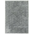 Teppich Wohnzimmerteppich im Modern Stil, waschbar Fl?chenteppich 150 x 80 cm Dunkelgrau