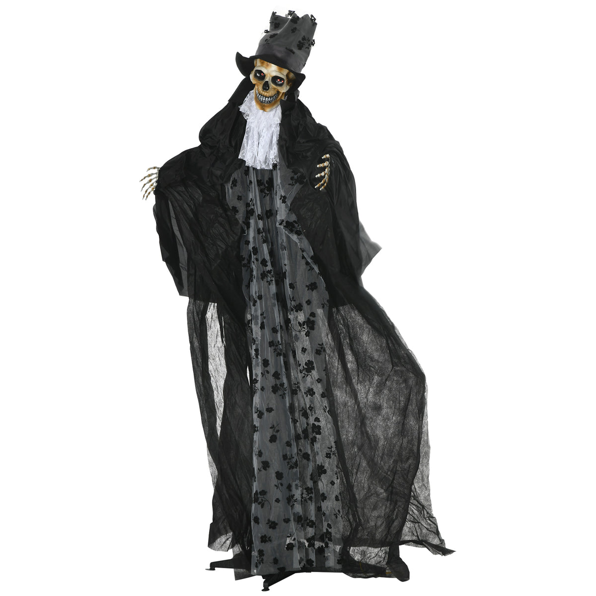 Halloween-Dekoration Gespenst Bräutigam mit Spezialeffekten und Soundfunktion 115 cm x 65 cm x 189 cm