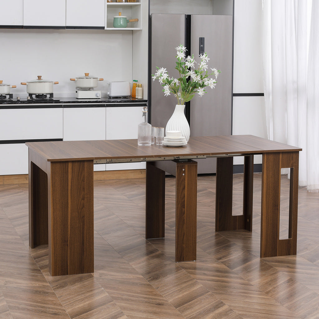 Ausklappbarer Esstisch Ausziehbarer Esstisch Esstisch, mobil, modernes Design, 180cm x 85cm x 75cm, Braun