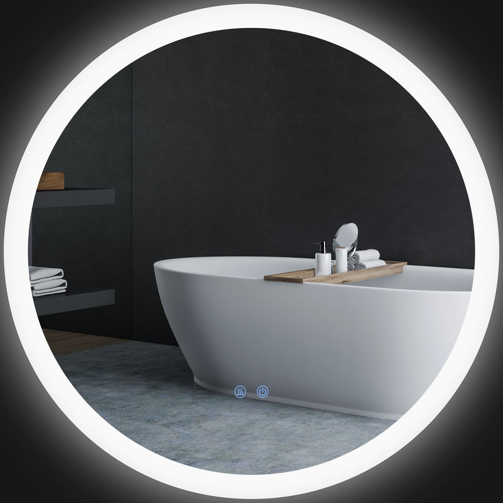 Badezimmerspiegel Badspiegel mit LED-Licht Berührungssensor Antibeschlagfunktion