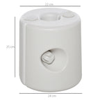 4 Pack 36 kg Gazebo Weights, Canopy Tent Weights with Rapid Clip, Gazebo Leg Weights Fill with Sand or Water, White