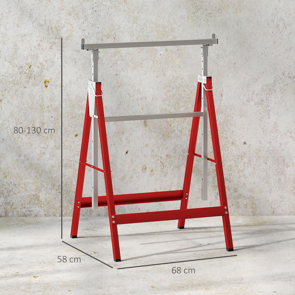 2 x Ger¨¹stbock, Unterstellbock, Stahl, Rot