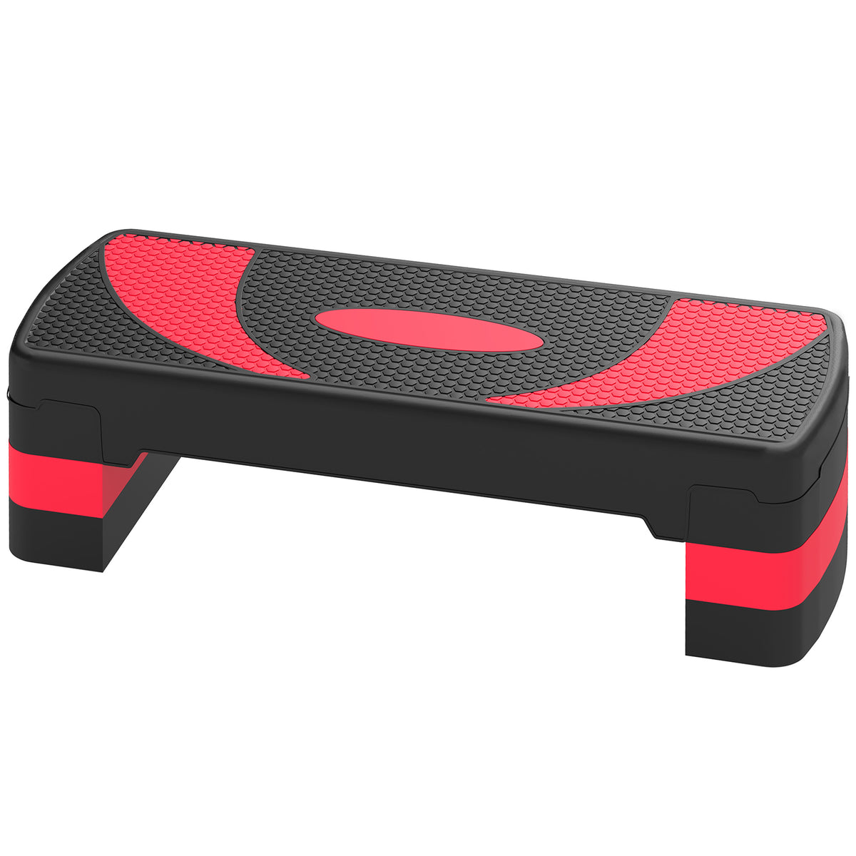 Aerobic-Stepper, h?henverstellbar, f¨¹r Indoor und Outdoor, Belastbarkeit bis 150 kg, 80 x 31 x 10-20 cm, Rot