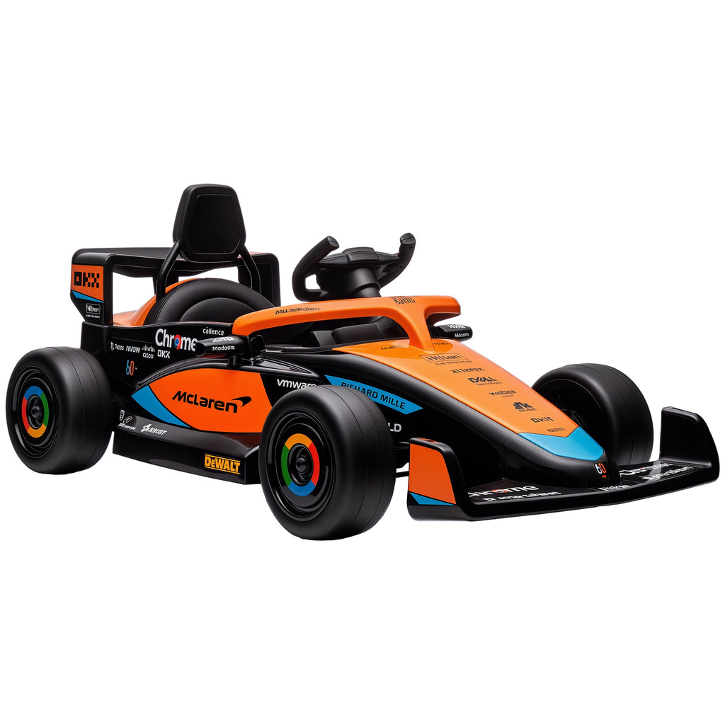Elektro-Kinderauto, McLaren Formel-1, inkl. Fernsteuerung, Musik, für 3-5 Jahre, Orange