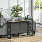 Konsole, Flurtisch, Industriedesign, stabiler Metallrahmen, 120 x 35 x 75 cm