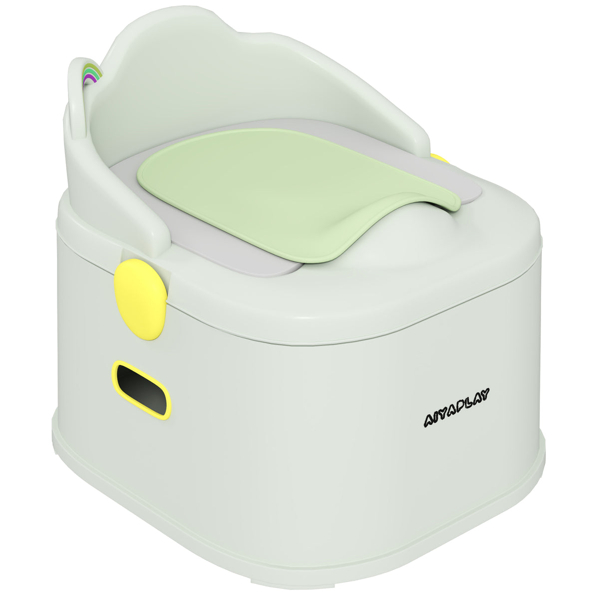 Kinder-Töpfchen, 3-in-1, abnehmbarer Aufsatz, Kunstleder-Sitzpolster, max. 50 kg, Grau