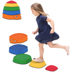 Balanciersteine f¨¹r Kinder 5 St¨¹ck Rutschfest stapelbar 2-8 Jahren f¨¹r Drinnen Drau?en