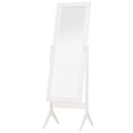  Full Length Mirror, Freestanding Adjustable Angle Dressing Mirror for Bedroom, Living Room, 148 x 47 cm, White