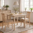 Küchentisch Esstisch Quadratischer Tisch, modernes Design, 75 cm x 75 cm x 76 cm, Naturholz