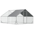 Hühnerstall, Freilaufgehege, Geflügelstall mit Schattendach, Freigehege für 4-6 Hühner, Enten Kaninchen, 3 x 2 x 2 m