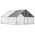 Hühnerstall, Freilaufgehege, Geflügelstall mit Schattendach, Freigehege für 4-6 Hühner, Enten Kaninchen, 3 x 2 x 2 m