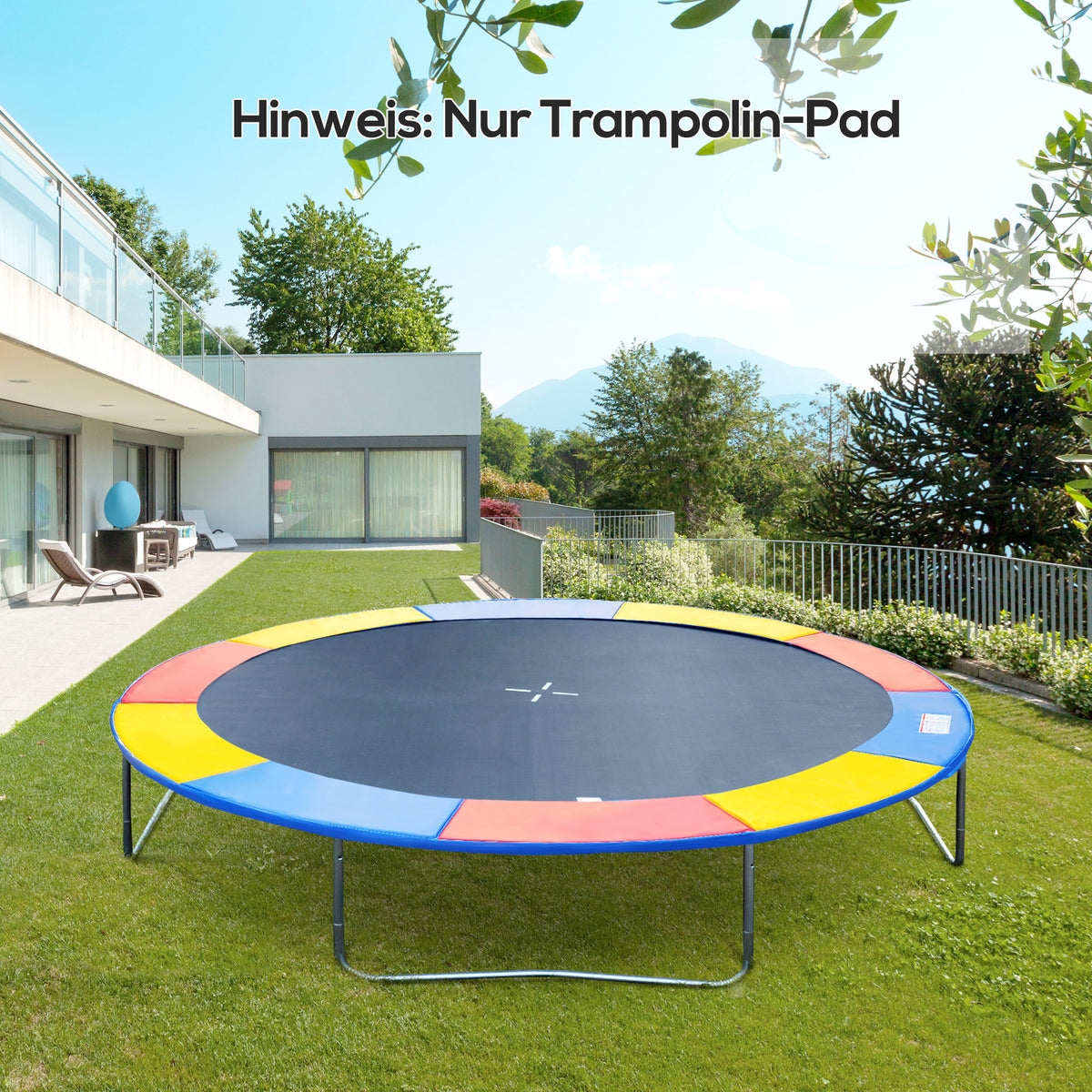 8ft Trampoline Pads Safety Enclosure Pad Φ244cm Pading Pads NEW - Mutli Coloured