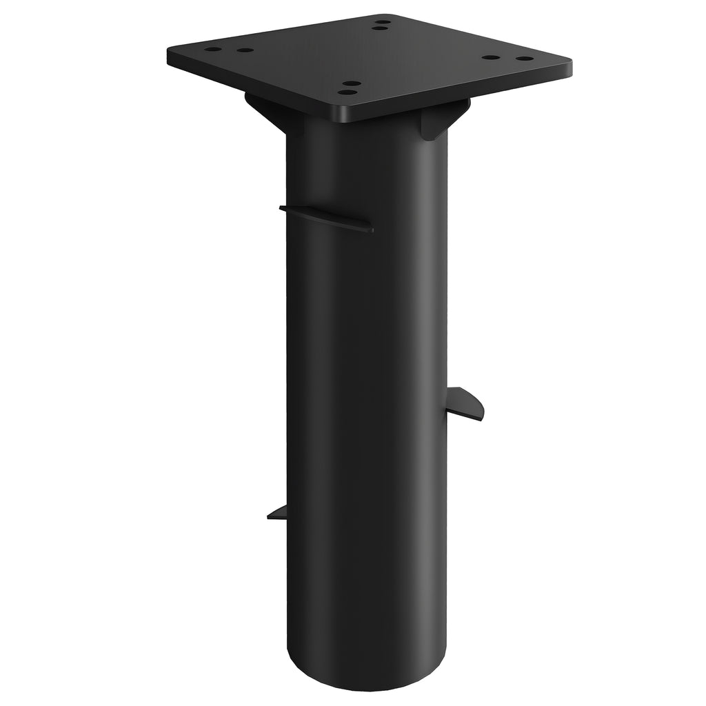 Schirmst?nder, Sonnenschirmbasis, Bodenhalter f¨¹r Sonnenschirme, feste Installation, Metall, Dunkelgrau