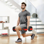 6-in-1 Hantelset Kurzhantel Set Kurzhanteln Langhanteln verstellbar 30 KG für Krafttraining Zuhause