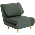 2-in-1 Schlafsessel G?stebett, verstellbare Kopfst¨¹tze Cord-Optik 82 cm x 87 cm x 89 cm Gr¨¹n