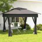 Sands?cke f¨¹r Pavillons, 4er-Set, 48 kg, ohne Sand, mit Fixierriemen, wetterfest, Schwarz