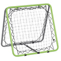  Football Training Net, Soccer Kickback Target Goal Both Side Rebounder Net, Adjustable Angle Goal Training Set for Kids and Children to Practice in Playground, Backyard
