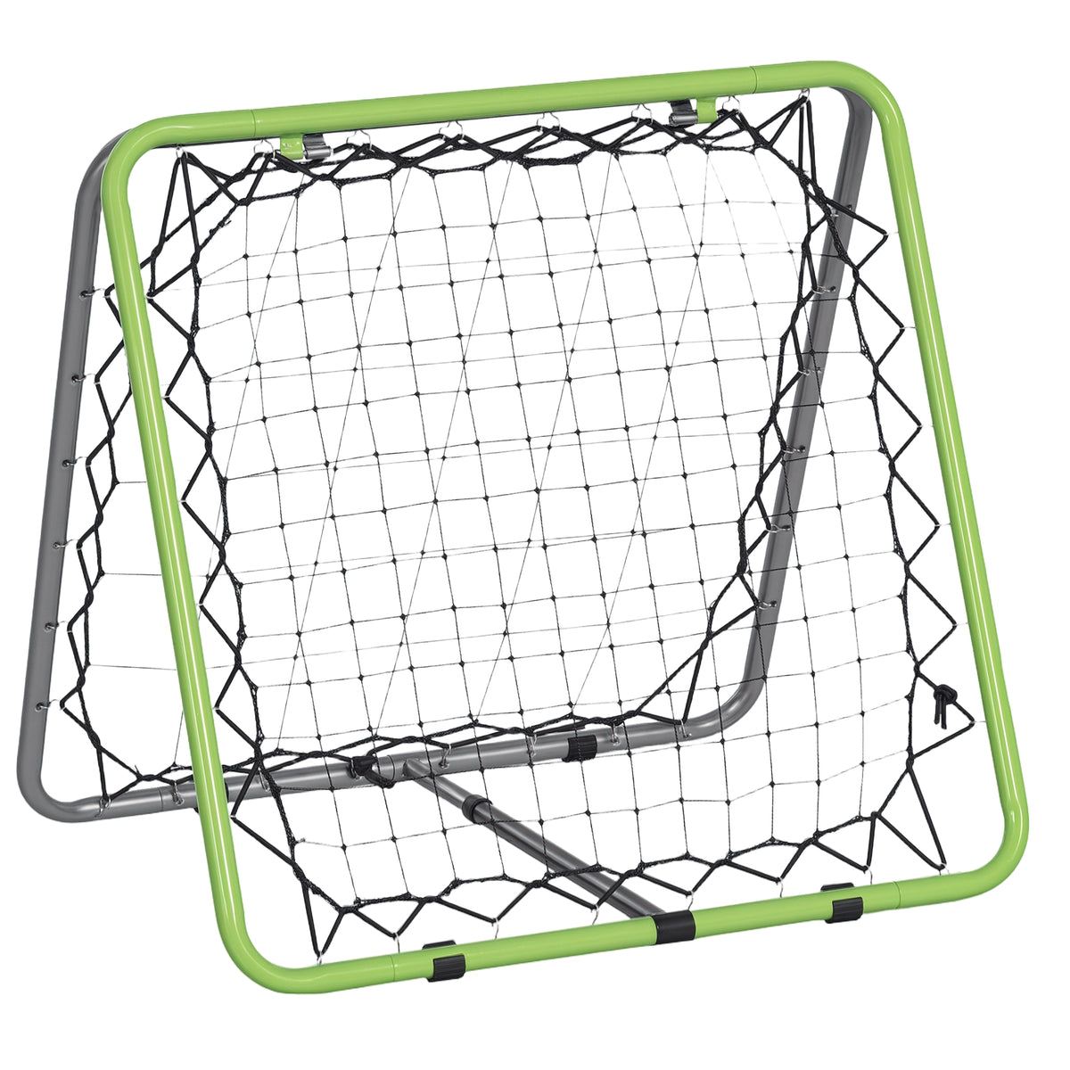  Football Training Net, Soccer Kickback Target Goal Both Side Rebounder Net, Adjustable Angle Goal Training Set for Kids and Children to Practice in Playground, Backyard
